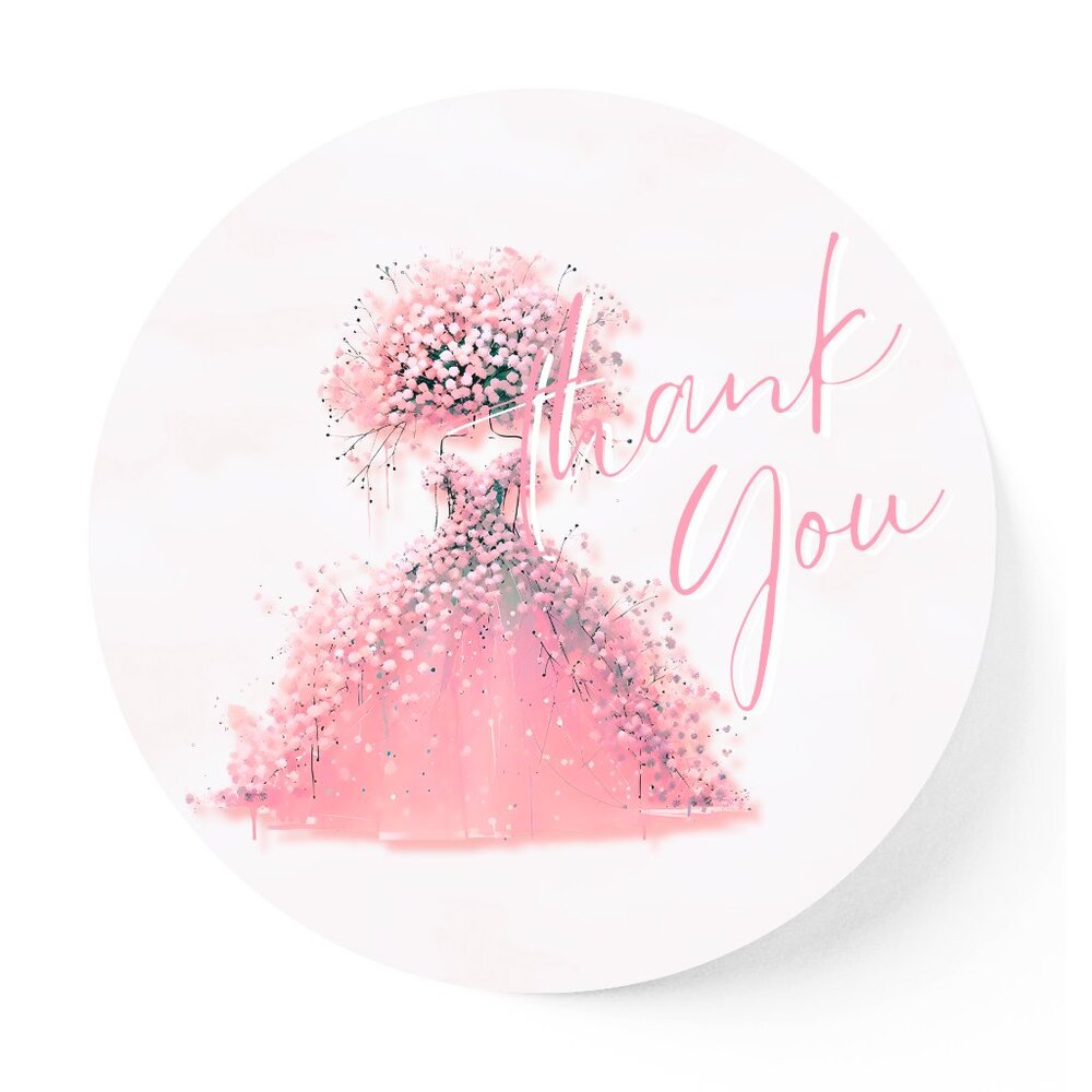 Pink Princess Stickers - 2"